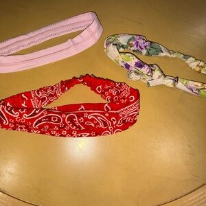Stylish Women's Headband Set - Red, Pink, Floral